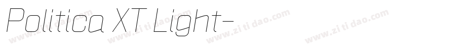 Politica XT Light字体转换